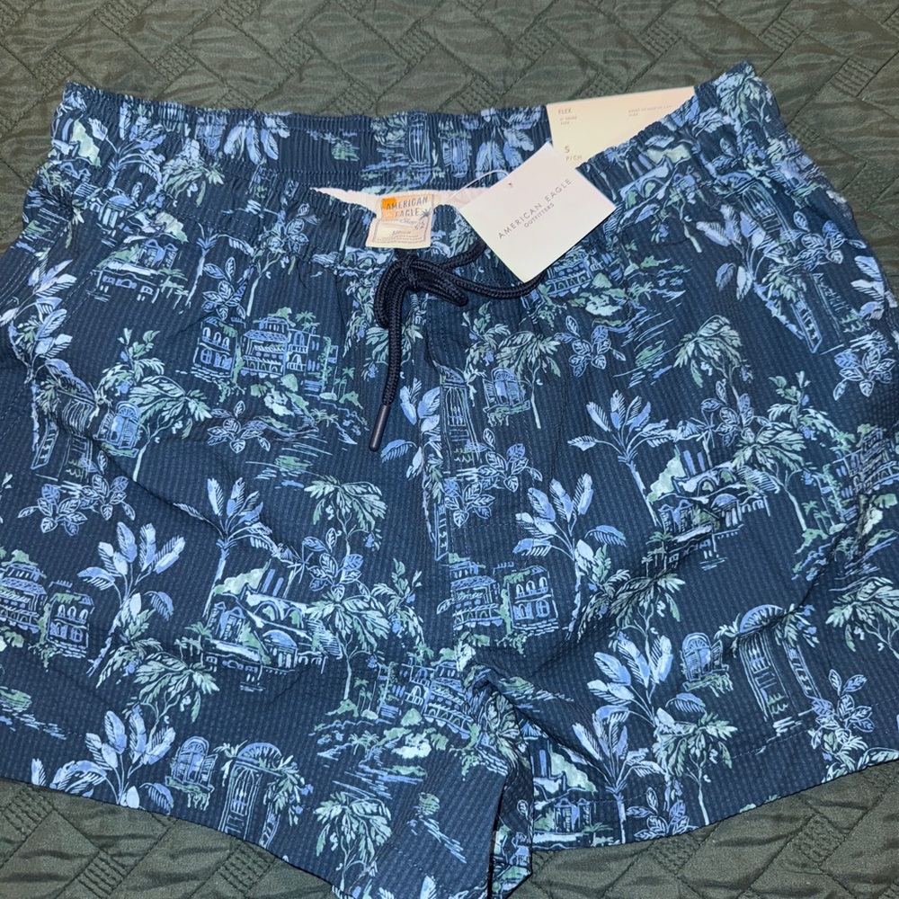 Men’s American Eagle Outfitters Tropical Swim trunks
